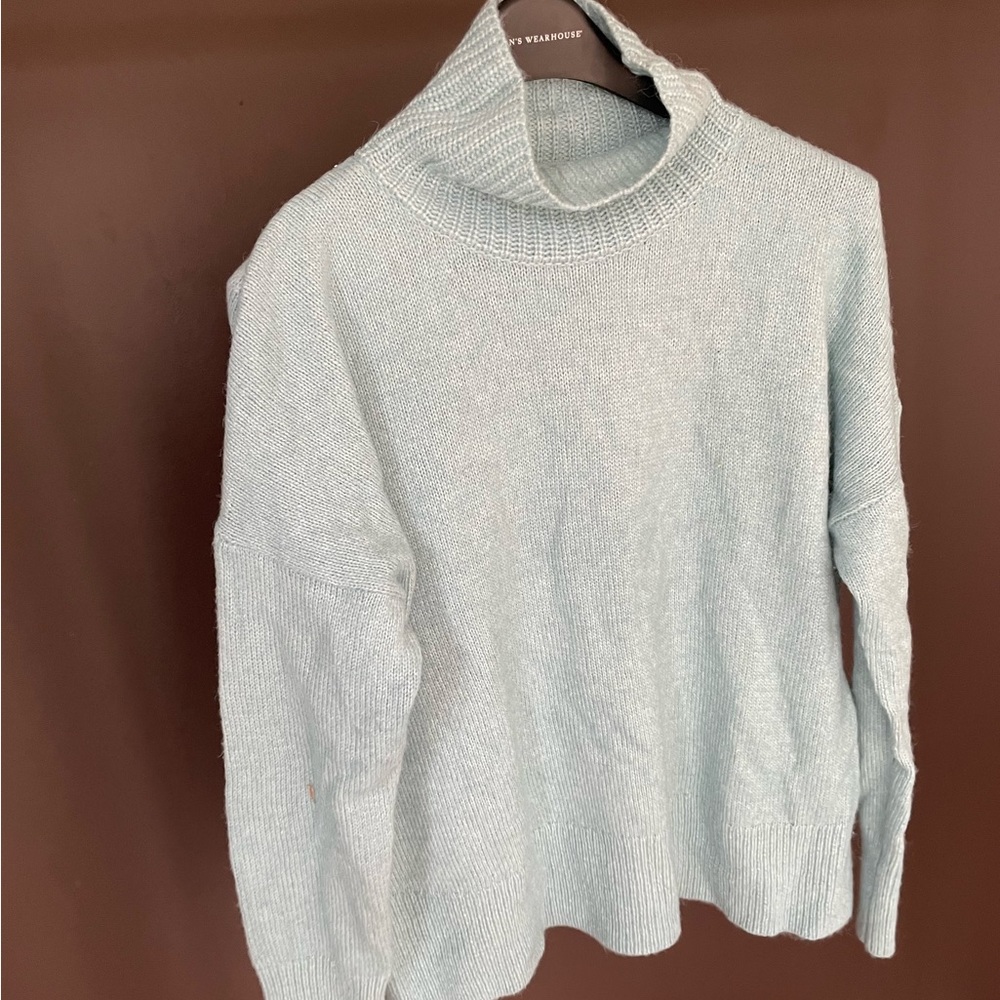 Loft mock neck blue sweater - size L